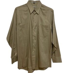 Geoffrey Beene Button Down Long Sleeve Dress Shirt Size Large